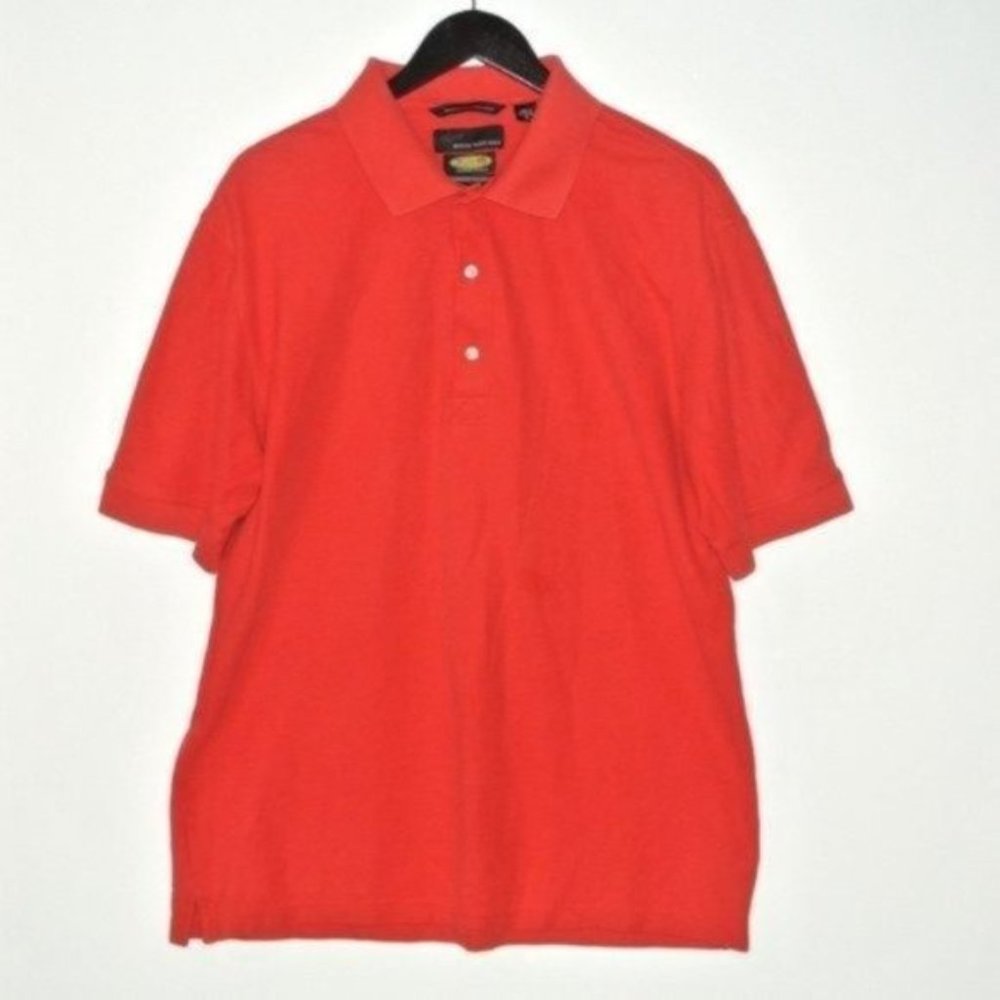 Greg Norman Men's Polo Shirt‎ XL Red Play Dry
